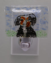 Load image into Gallery viewer, Black, white and brown puppy Night Light
