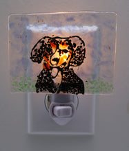 Load image into Gallery viewer, Black, white and brown puppy Night Light
