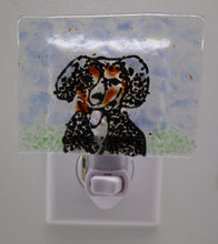 Load image into Gallery viewer, Black, white and brown puppy Night Light
