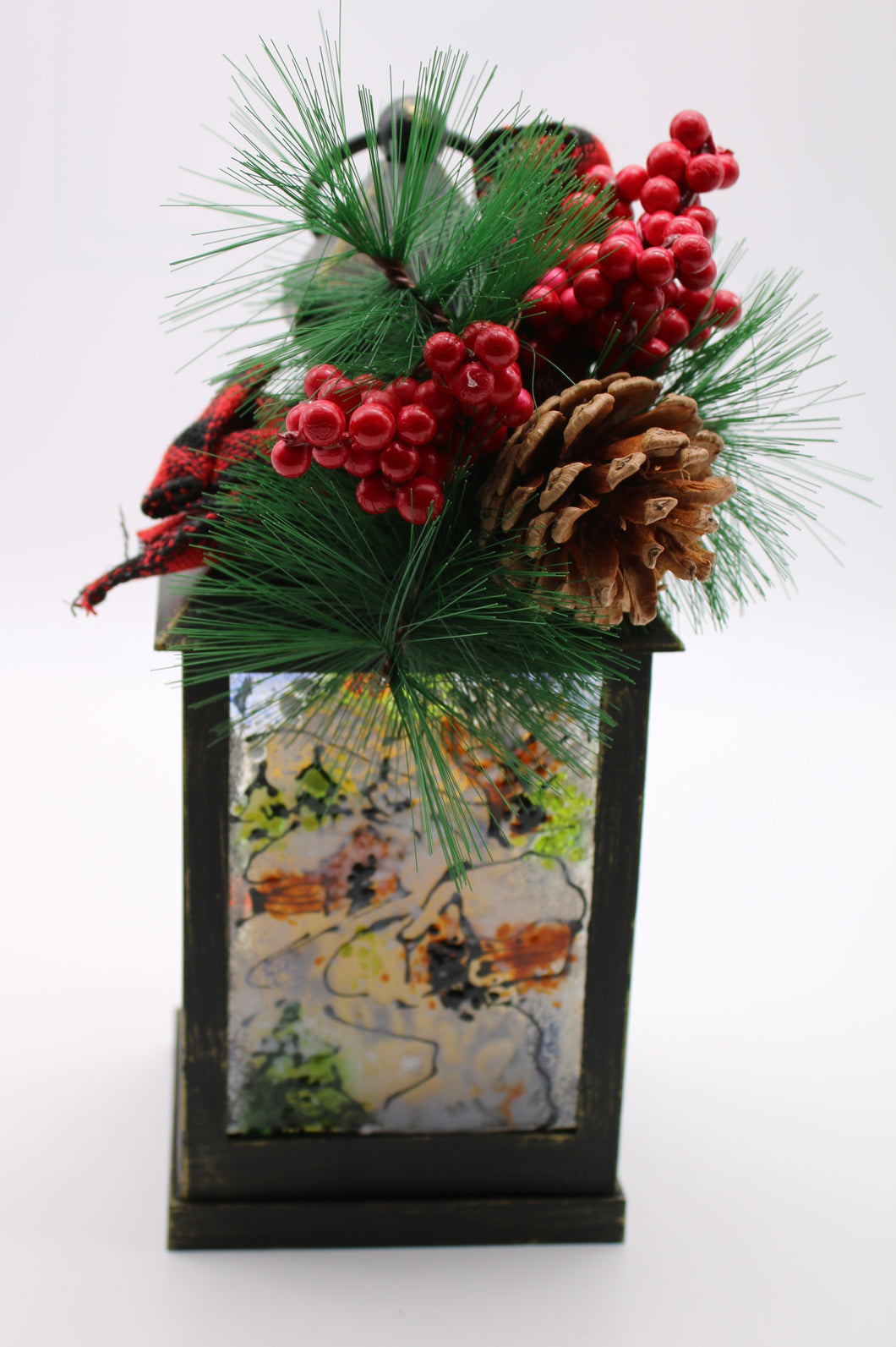Small Black Winter Lantern