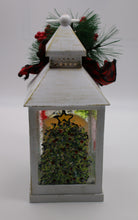 Load image into Gallery viewer, Small White Wooden Christmas Lantern
