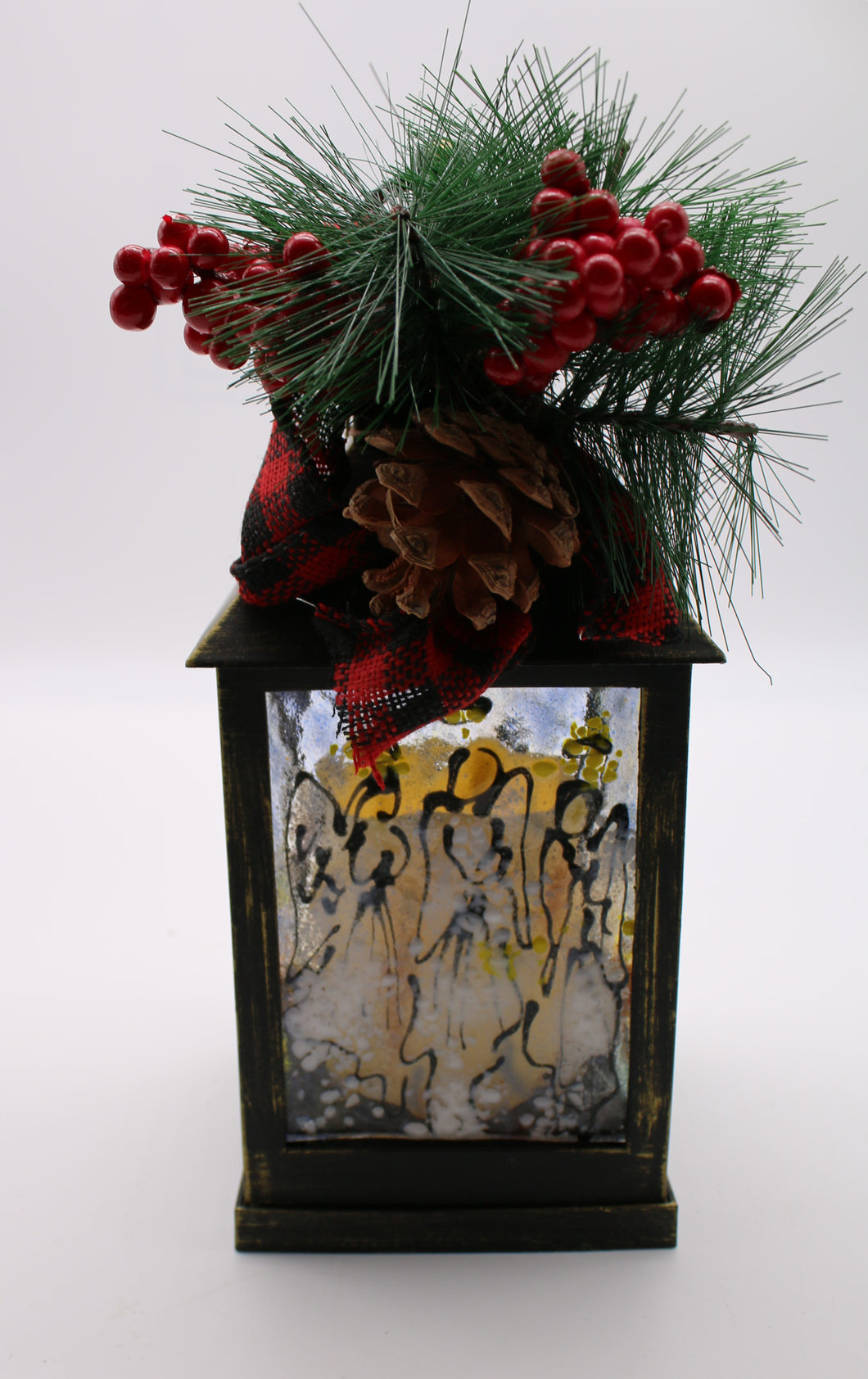 Small Black Nativity Story Lantern