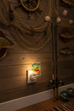 Load image into Gallery viewer, Fisherman in Boat Night Light
