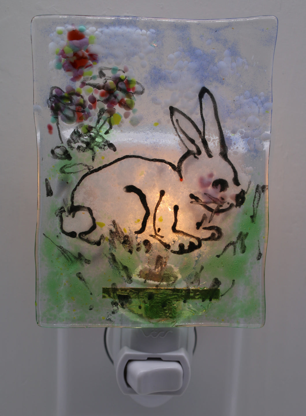 White Bunny Night Light