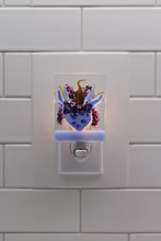 Load image into Gallery viewer, Blue Flowers in Polka Dot Pot Night Light

