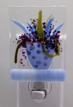 Load image into Gallery viewer, Blue Flowers in Polka Dot Pot Night Light
