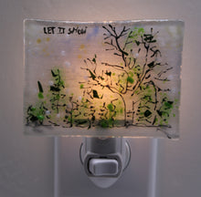 Load image into Gallery viewer, Birch Tree In Winter Night Light
