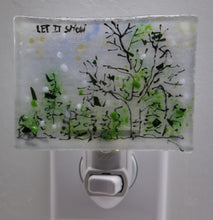 Load image into Gallery viewer, Birch Tree In Winter Night Light
