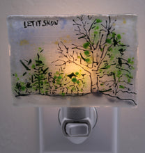 Load image into Gallery viewer, Birch Tree In Winter Night Light
