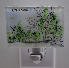 Load image into Gallery viewer, Birch Tree In Winter Night Light
