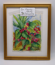 Load image into Gallery viewer, Begonias Watercolor Painting
