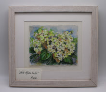 Load image into Gallery viewer, White African Violet Watercolor Painting
