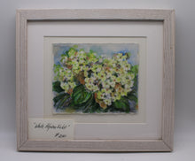 Load image into Gallery viewer, White African Violet Watercolor Painting

