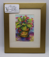 Load image into Gallery viewer, African Violet watercolor painting
