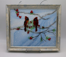 Load image into Gallery viewer, Two Cardinals on Branch Framed
