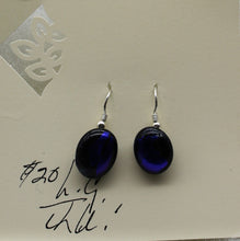 Load image into Gallery viewer, Jewelry - Deep Purple Oblong Pierced Earrings
