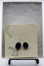 Load image into Gallery viewer, Jewelry - Deep Purple Oblong Pierced Earrings
