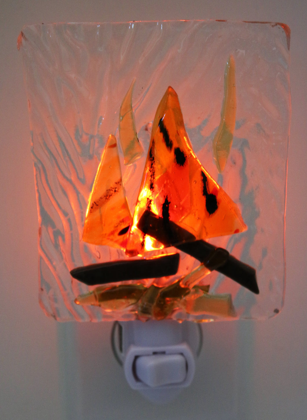 Abstract Campfire Night Light