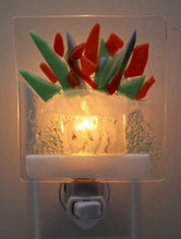 Load image into Gallery viewer, Orange &amp; Green Fall Flowers Night Light
