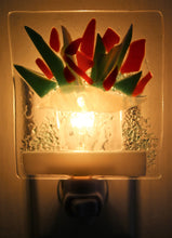 Load image into Gallery viewer, Orange &amp; Green Fall Flowers Night Light
