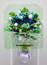 Load image into Gallery viewer, Blue and Green Flowers Night Light
