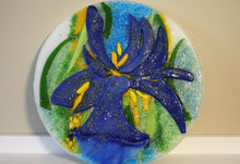 Load image into Gallery viewer, Blue Iris Round Plate
