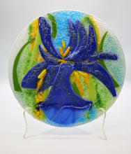 Load image into Gallery viewer, Blue Iris Round Plate
