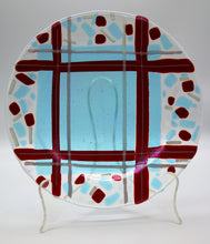 Load image into Gallery viewer, Plaid Circle Abstract Plate
