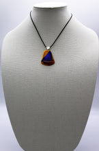 Load image into Gallery viewer, Jewelry - Bell Shaped Yellow Opaque, Blue dichroic and Red Transparent
