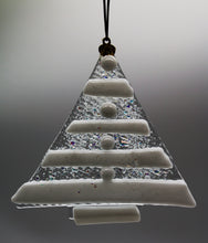 Load image into Gallery viewer, White Triangle Tree Ornament
