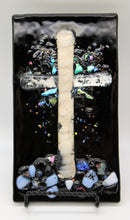 Load image into Gallery viewer, White and Silver Cross Plate

