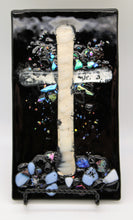 Load image into Gallery viewer, White and Silver Cross Plate
