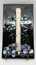 Load image into Gallery viewer, White and Silver Cross Plate
