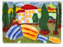 Load image into Gallery viewer, Tuscany Farm Landscape Decorative Plate
