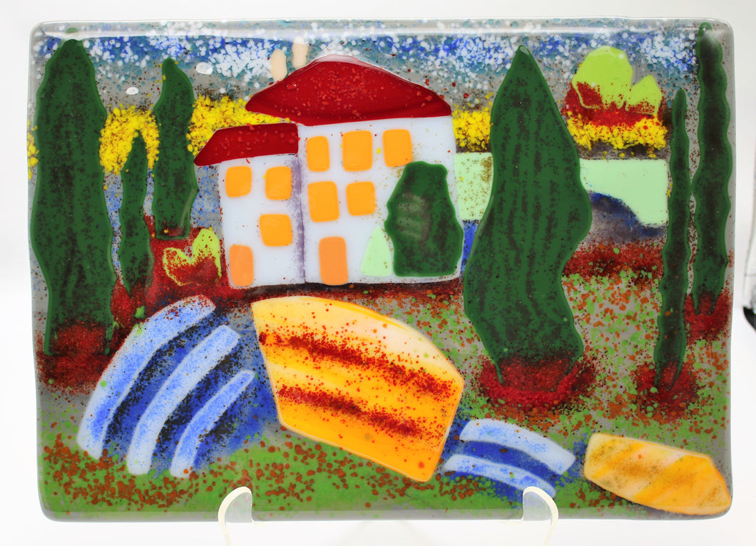 Tuscany Farm Landscape Decorative Plate
