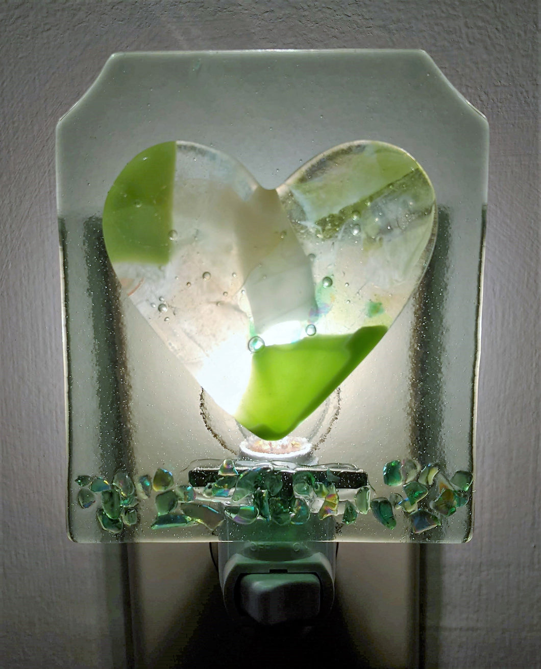 Green Heart Night Light